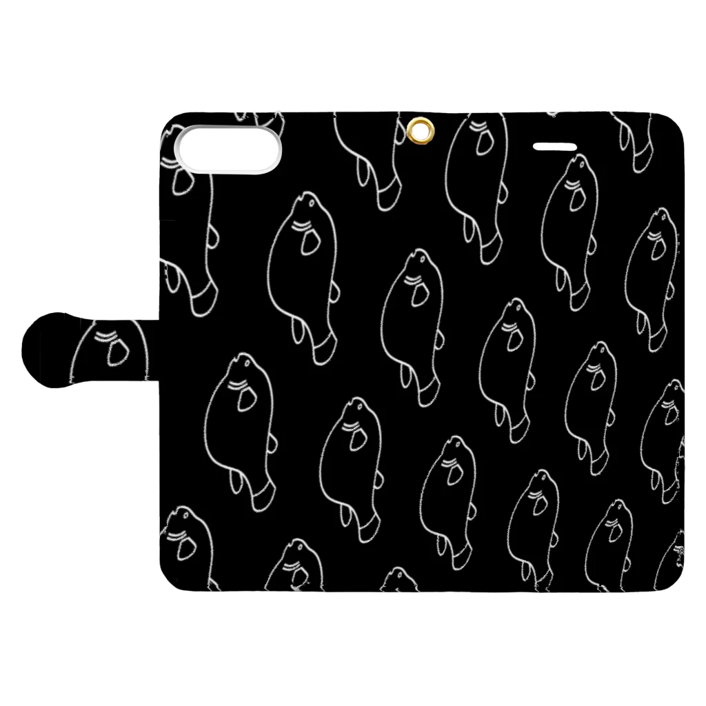 お魚屋さん🐟の卸売シリーズ Book-Style Smartphone Case:Opened (outside)