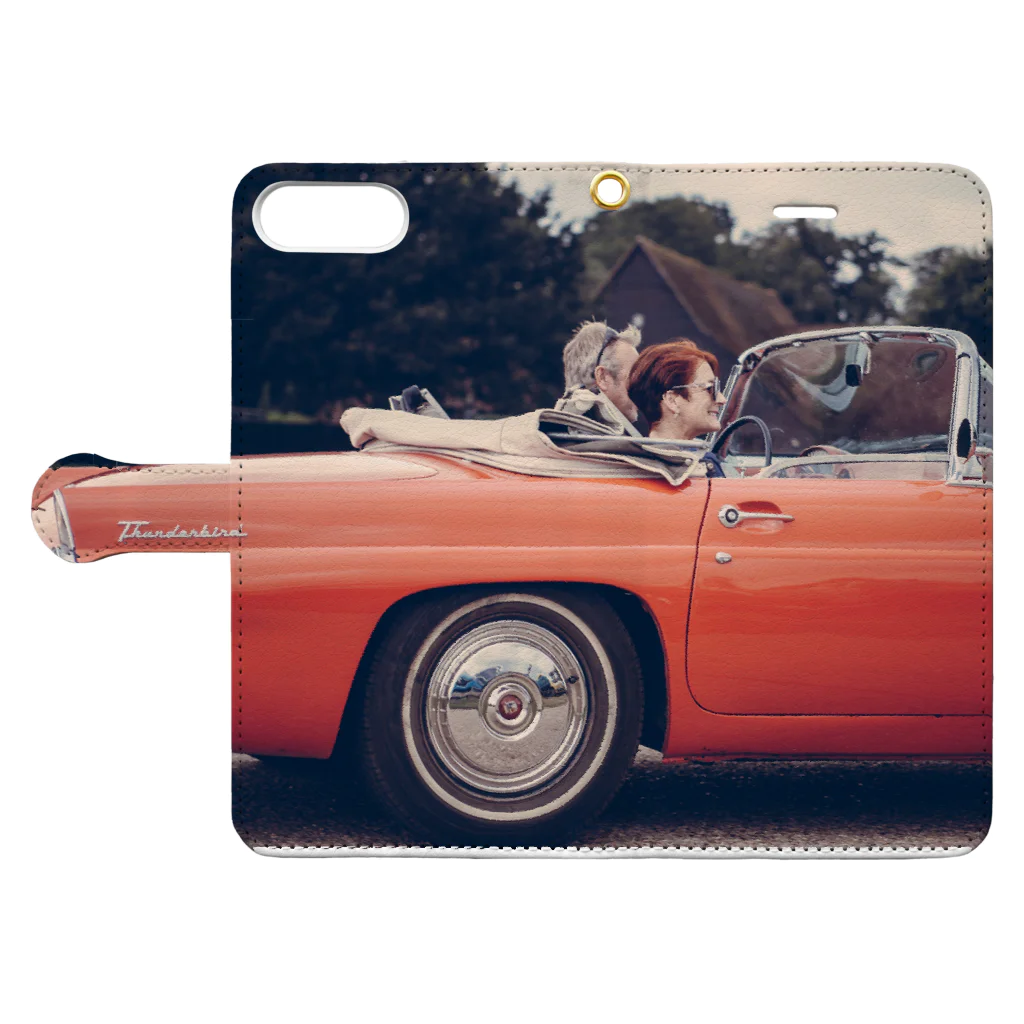 AkasakaBase - アカサカベースのOpen Car Book-Style Smartphone Case:Opened (outside)