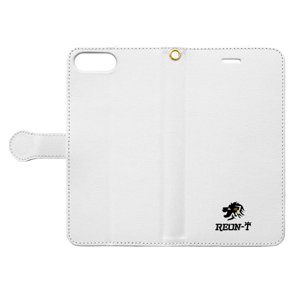 REON-T公式グッズショップの【白】REON-T Book-Style Smartphone Case:Opened (outside)