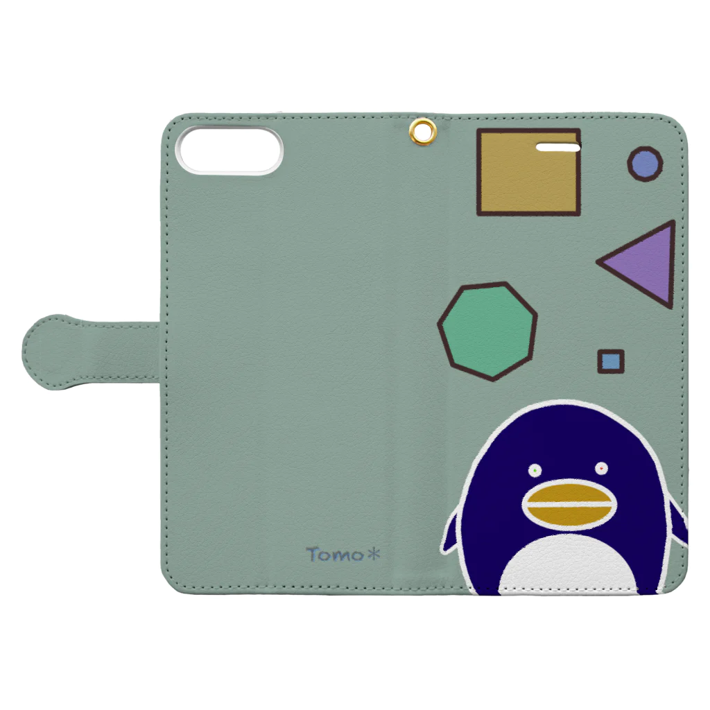 PonNeRu☆のPuin＊手帳型スマホケース Book-Style Smartphone Case:Opened (outside)