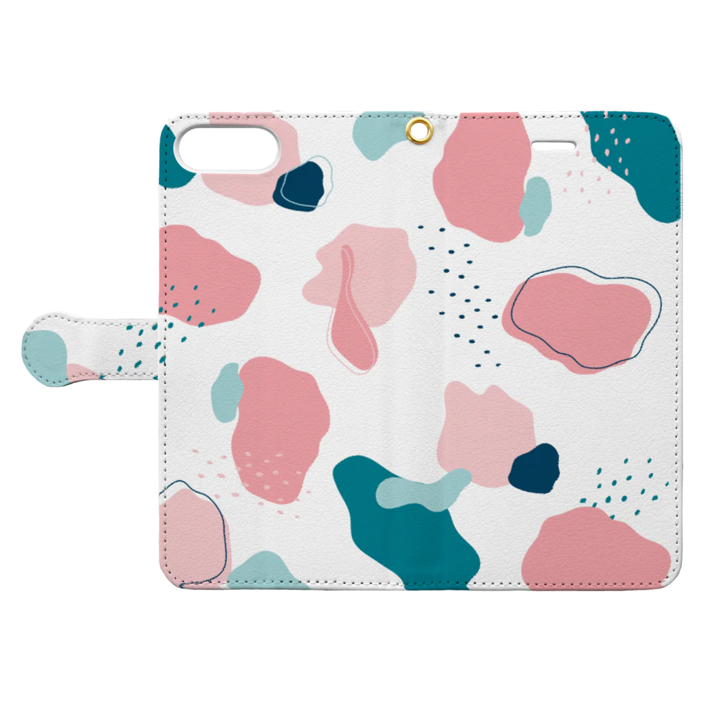 【TenSen】SHOPのAbstract Case  Book-Style Smartphone Case:Opened (outside)