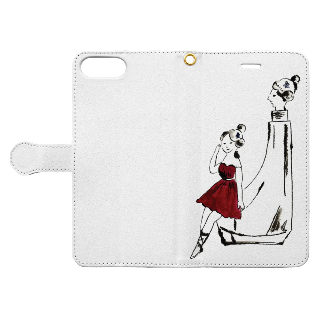 イラストレーターかとうまさよ のPerfume and doll 2（香水と人形2） Book-Style Smartphone Case:Opened (outside)