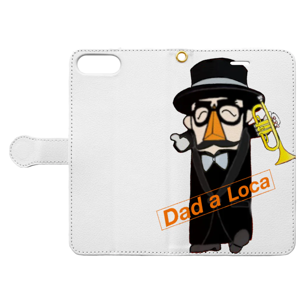 Dad-a-LOCAのDad-a-LOCA オリジナルグッズ Book-Style Smartphone Case:Opened (outside)