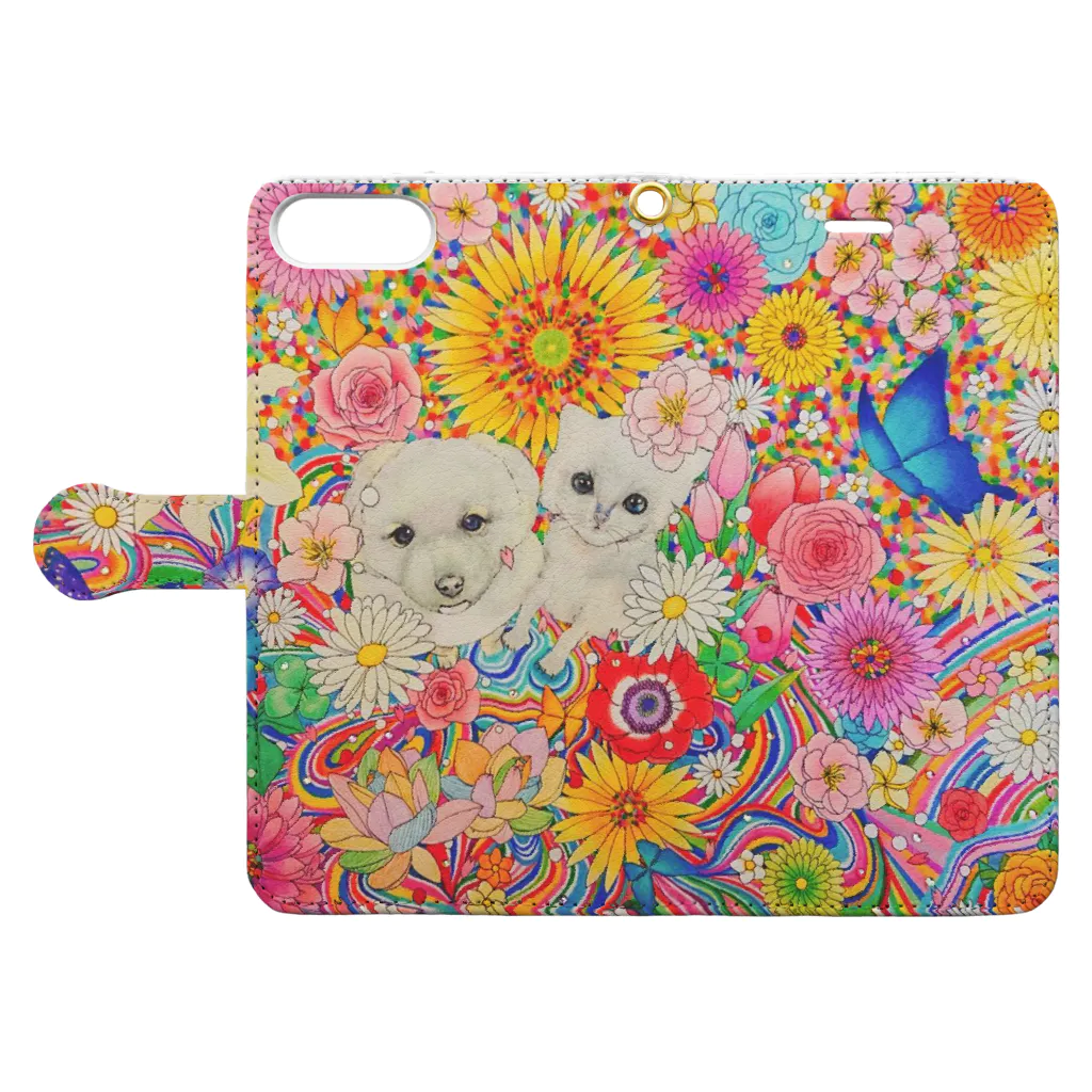 FLOWERTOWERのmuumuu Book-Style Smartphone Case:Opened (outside)