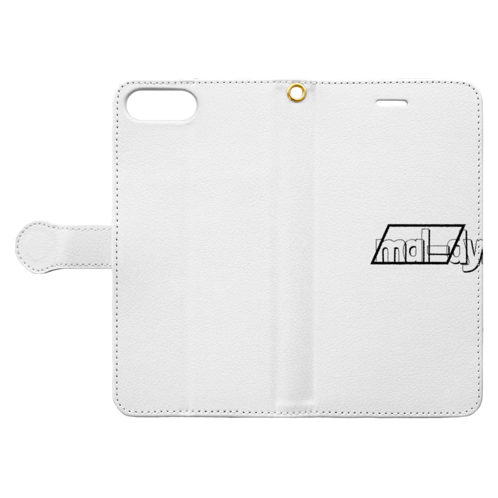 mal-dy.のmal-dy. Book-Style Smartphone Case:Opened (outside)