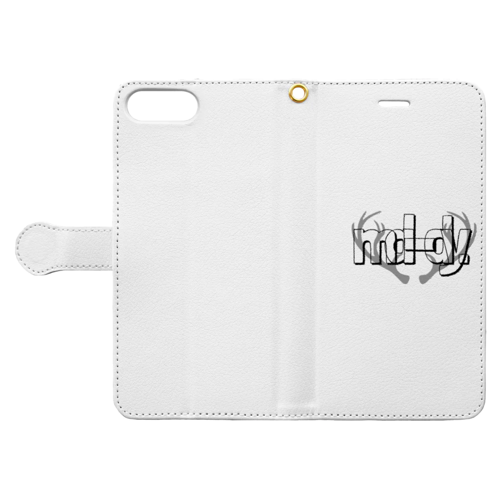 mal-dy.のmal-dy. Book-Style Smartphone Case:Opened (outside)