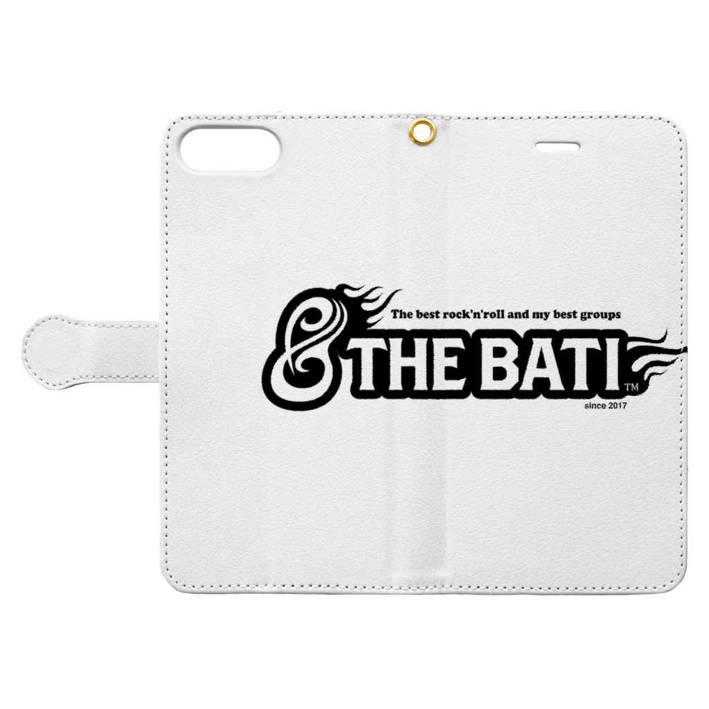 ハッピーにこちゃんのTHE BATI Book-Style Smartphone Case:Opened (outside)