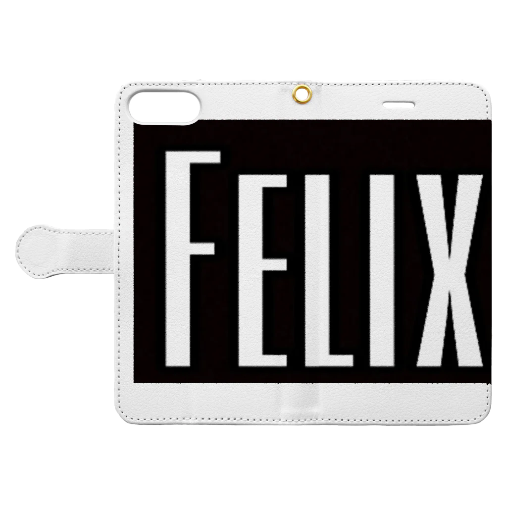 seigooのFelix 手帳型スマホケースを開いた場合(外側)