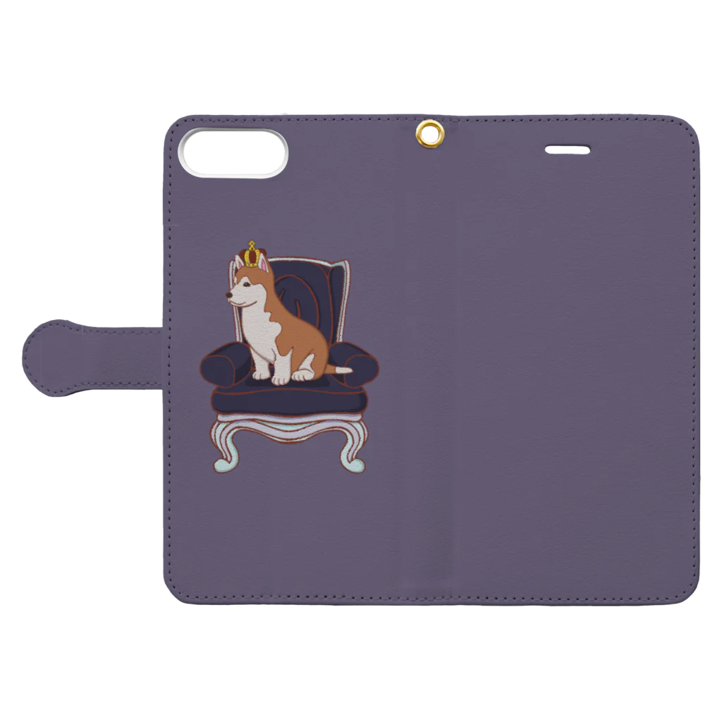 prunelleのKing Dog Book-Style Smartphone Case:Opened (outside)