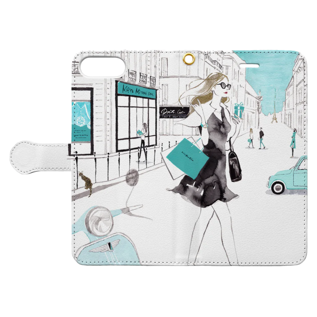 MAYOMiTANiのショッピング Book-Style Smartphone Case:Opened (outside)