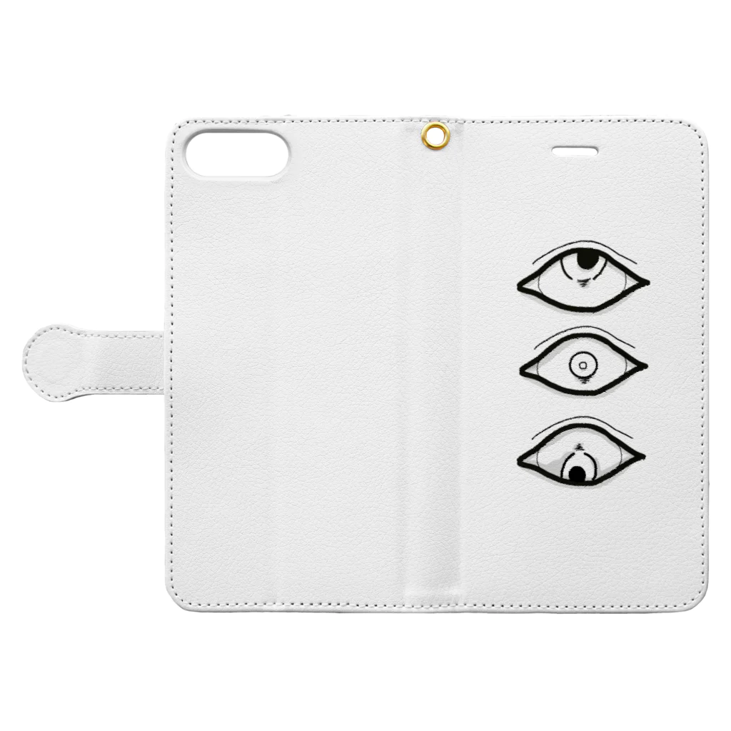 すのにの👁 Book-Style Smartphone Case:Opened (outside)