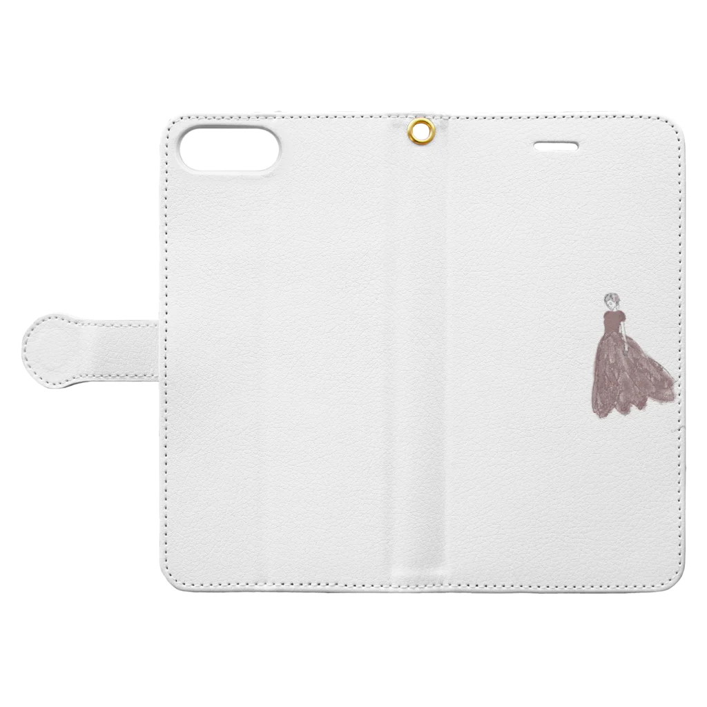 rilybiiのtulip lace dress Book-Style Smartphone Case:Opened (outside)