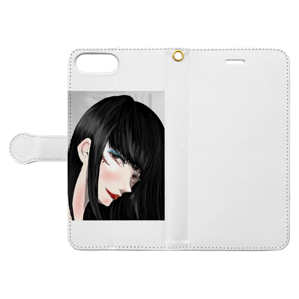 PNKの美人ちゃん Book-Style Smartphone Case:Opened (outside)