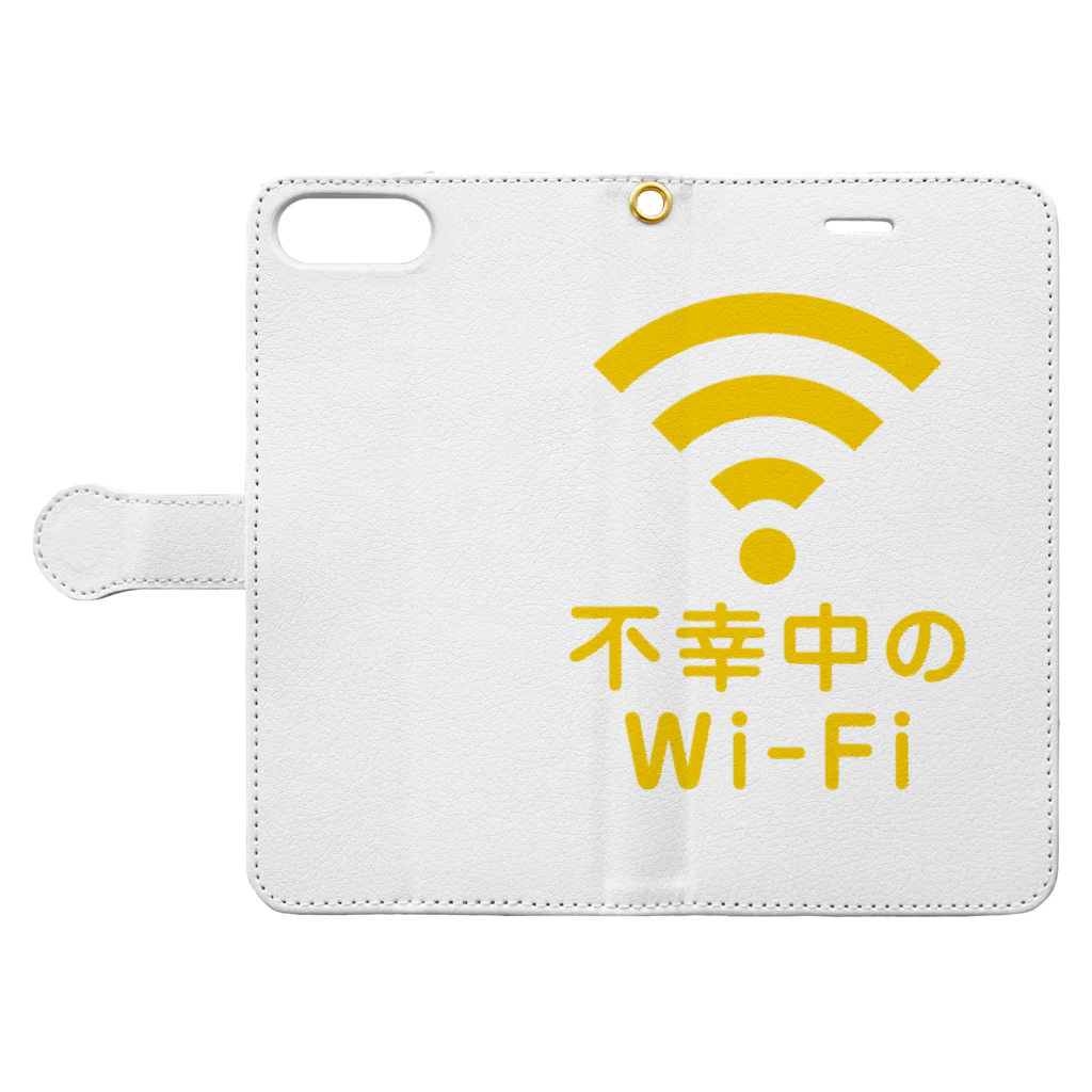 グラフィンの不幸中の幸い?不幸中のWi-Fi Book-Style Smartphone Case:Opened (outside)