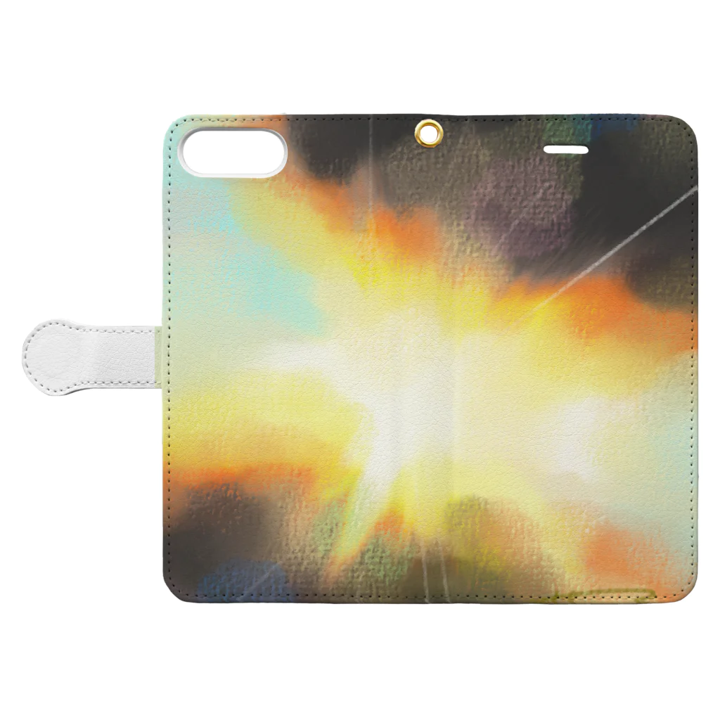 Hani what?の現代アート　LIGHT Book-Style Smartphone Case:Opened (outside)