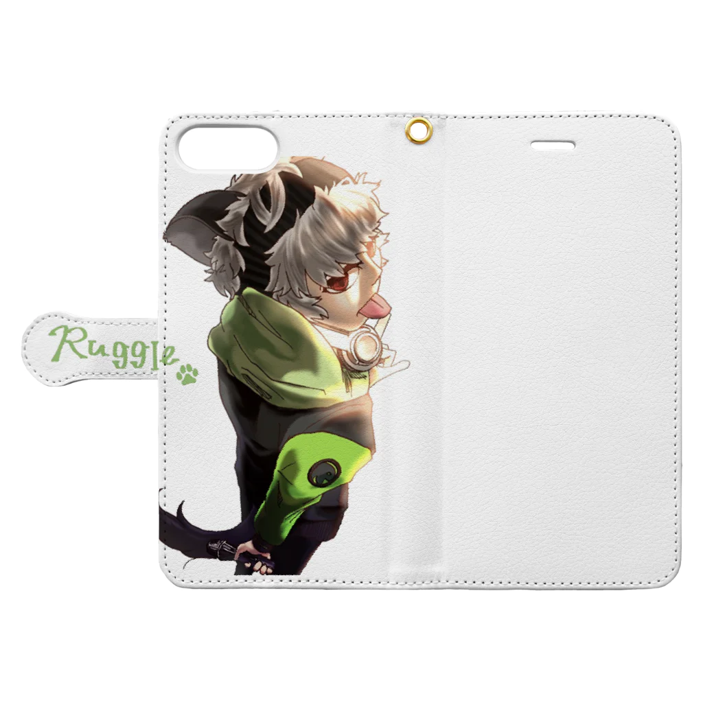 🐾Ruggie🐾のThis is Ruggie Book-Style Smartphone Case:Opened (outside)