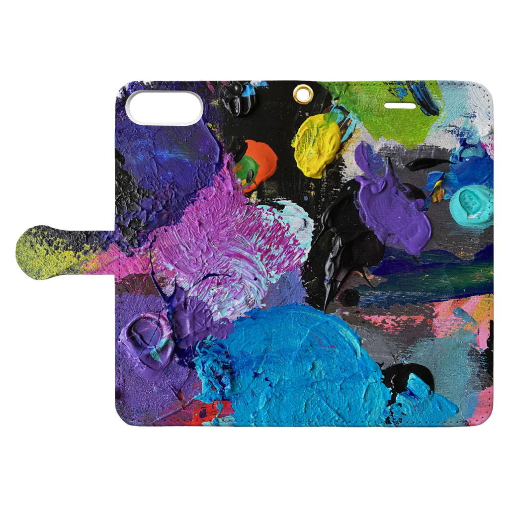 @mosphere_artsのMy Palette  Book-Style Smartphone Case:Opened (outside)