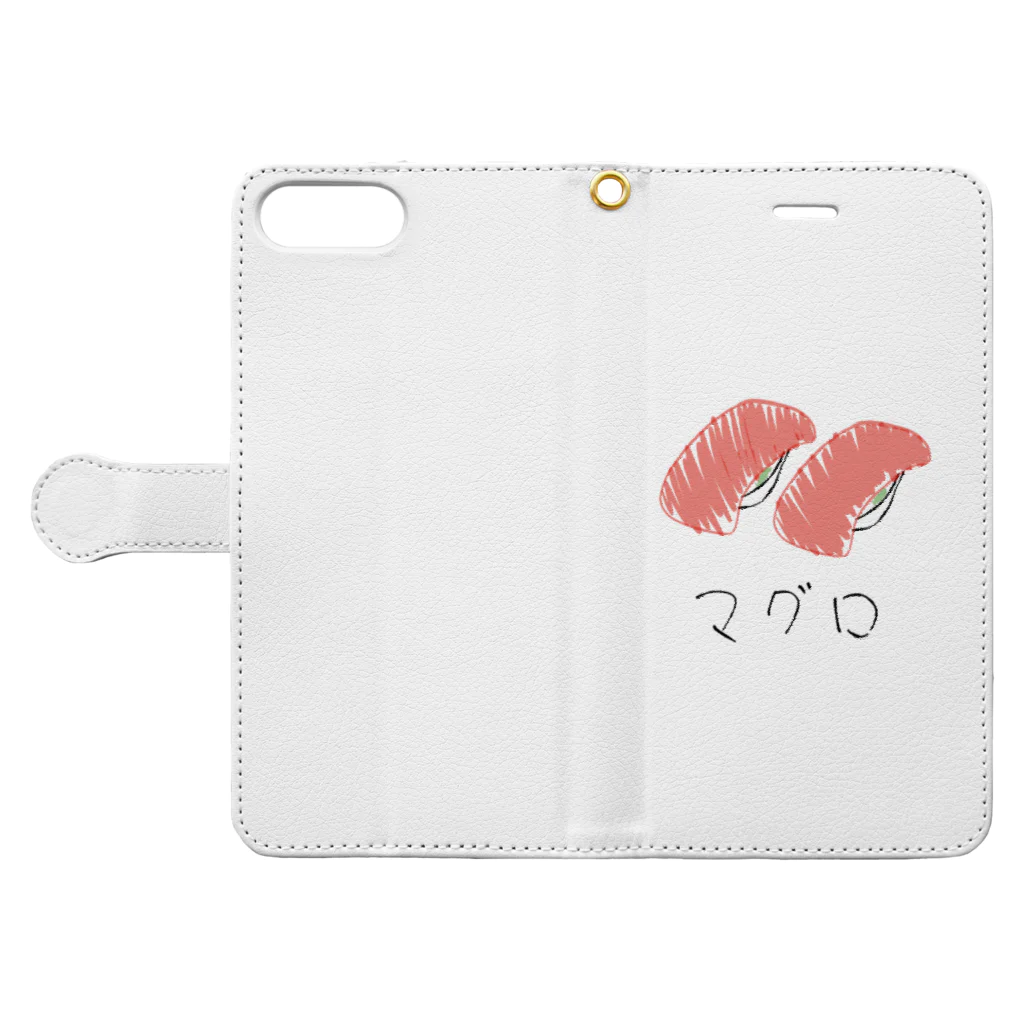 KIONOのマグロ Book-Style Smartphone Case:Opened (outside)