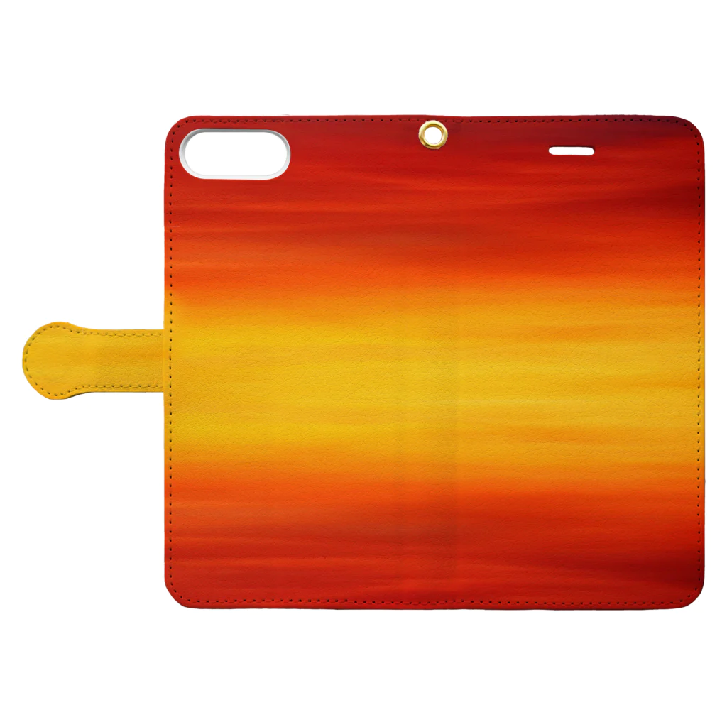 orange_honeyの夕焼け2 Book-Style Smartphone Case:Opened (outside)