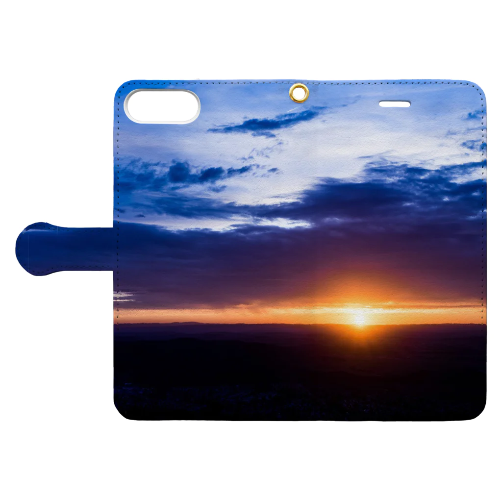 orange_honeyの夕焼け5 Book-Style Smartphone Case:Opened (outside)