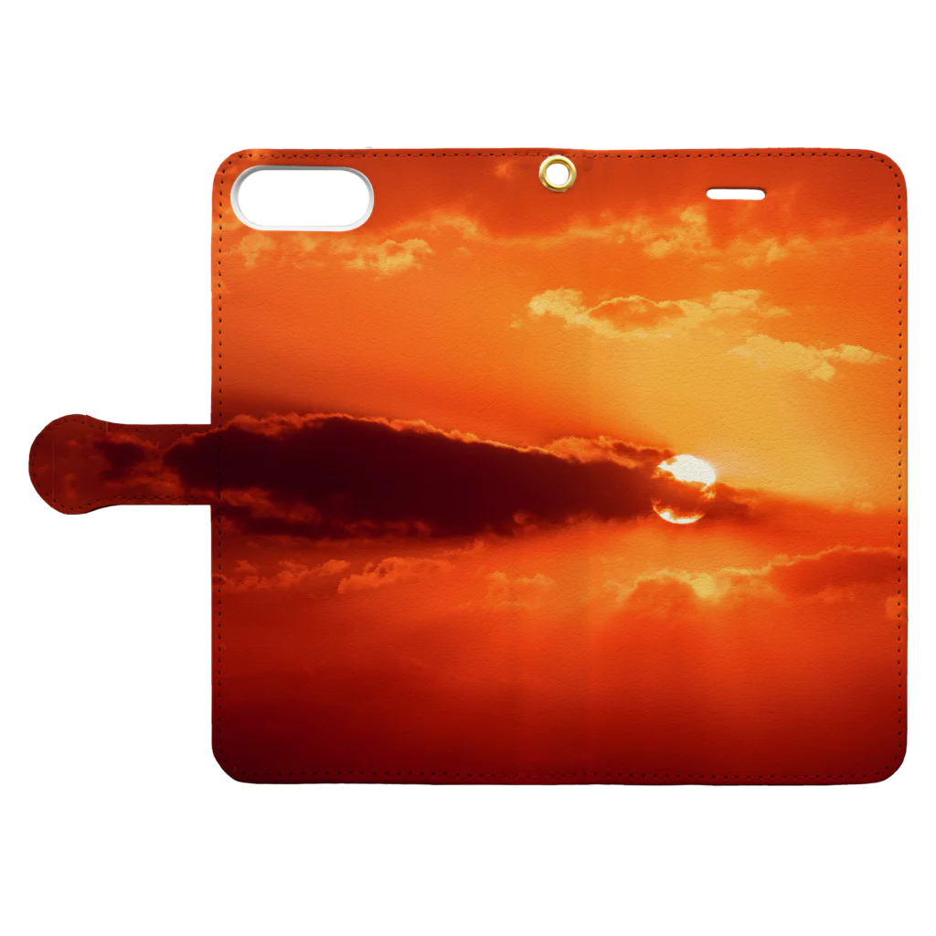 orange_honeyの夕焼け6 Book-Style Smartphone Case:Opened (outside)