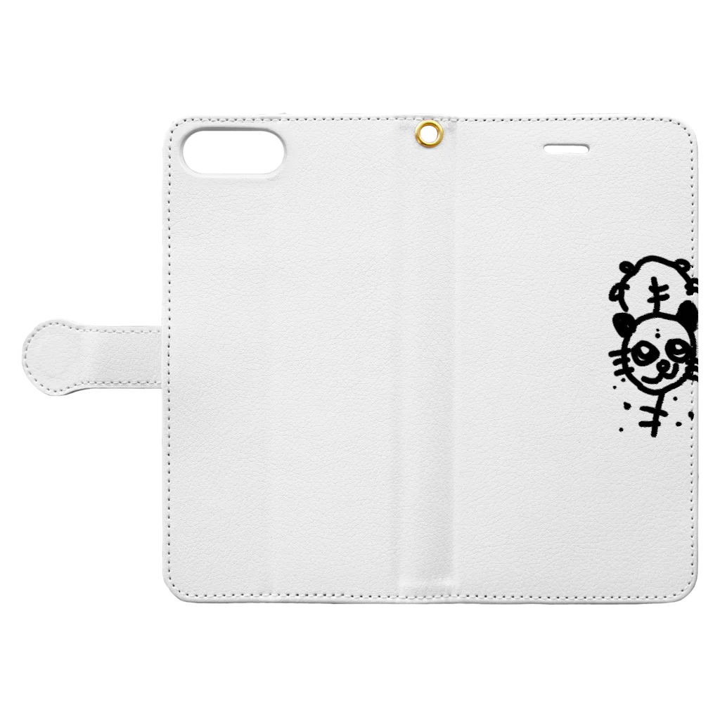 Rcoolのとら Book-Style Smartphone Case:Opened (outside)