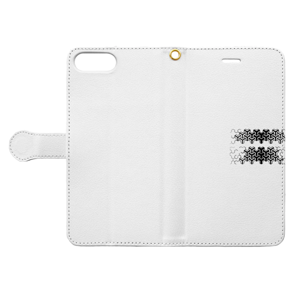 千本堂のKIKKO Book-Style Smartphone Case:Opened (outside)