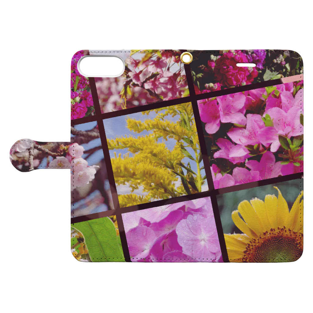 HopeのFlower Book-Style Smartphone Case:Opened (outside)