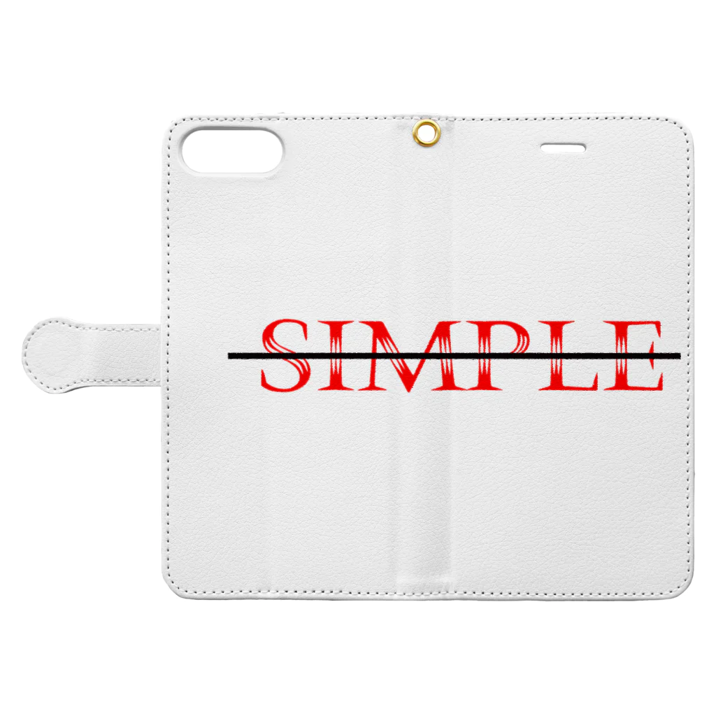 JIYUJIKANのSIMPLE Book-Style Smartphone Case:Opened (outside)