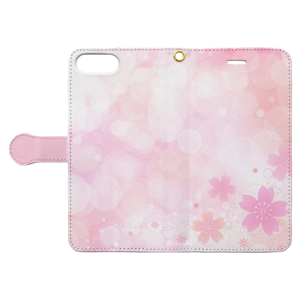 orange_honeyの桜19 Book-Style Smartphone Case:Opened (outside)