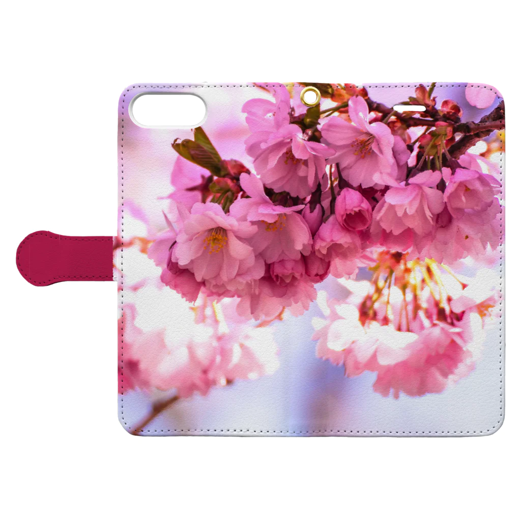 orange_honeyの桜20 Book-Style Smartphone Case:Opened (outside)