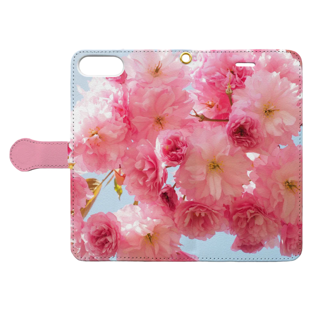 orange_honeyの桜24 Book-Style Smartphone Case:Opened (outside)