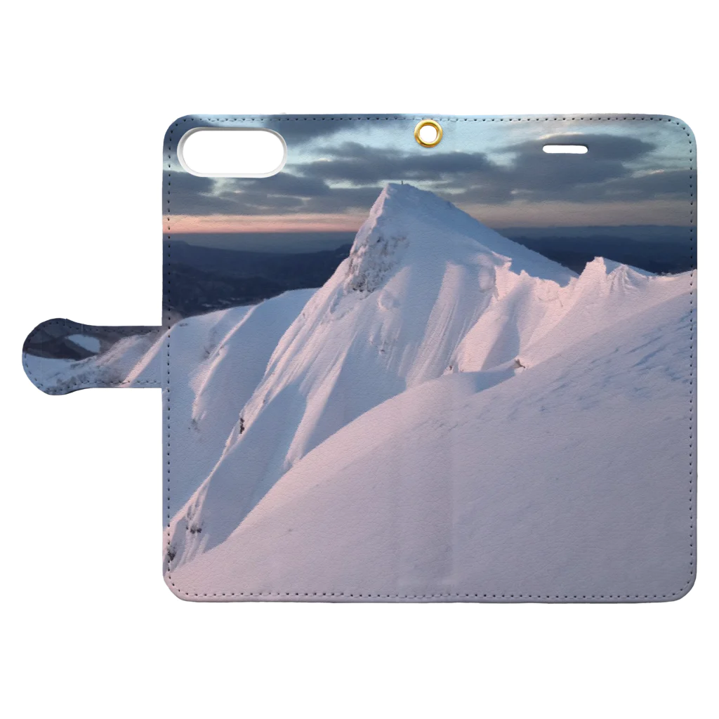 zenの雪山 Book-Style Smartphone Case:Opened (outside)