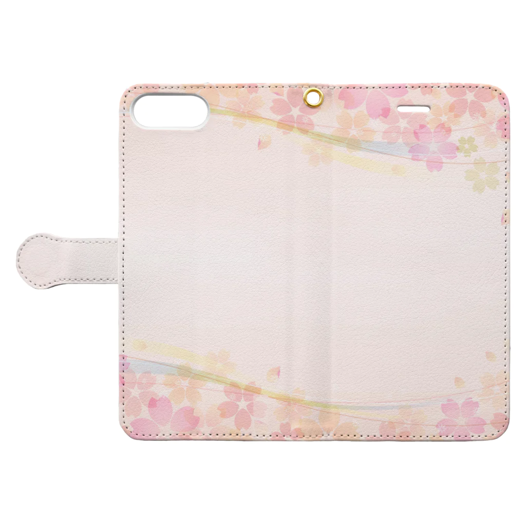 orange_honeyの桜31 Book-Style Smartphone Case:Opened (outside)