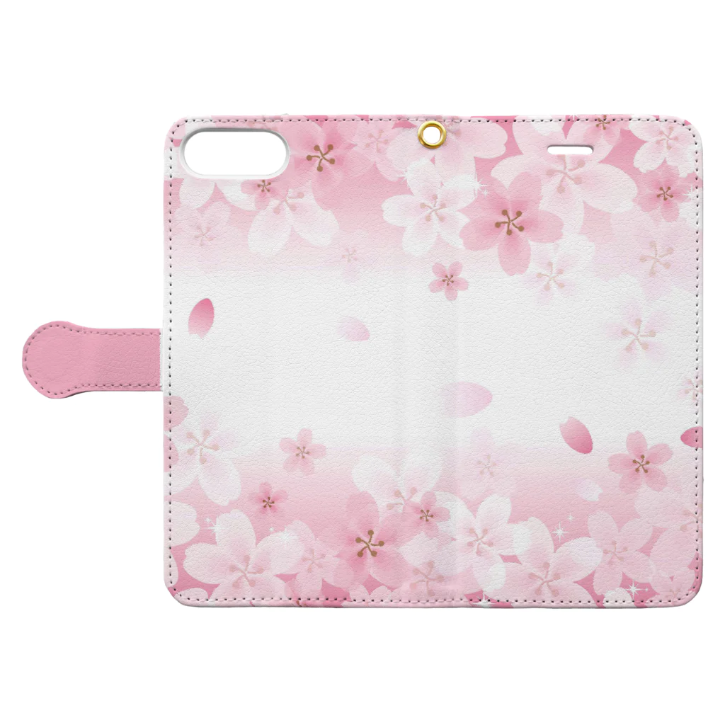 orange_honeyの桜33 Book-Style Smartphone Case:Opened (outside)