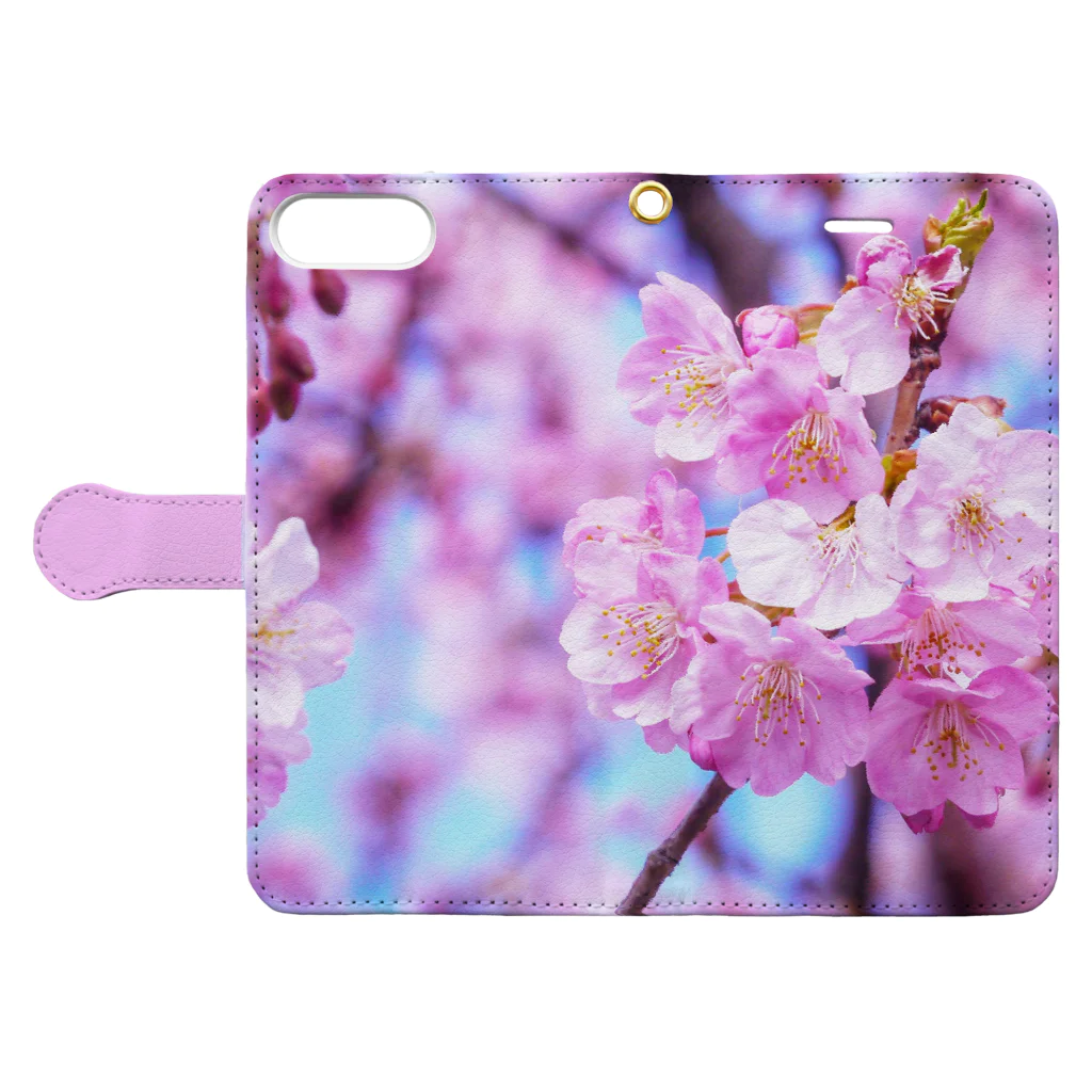 orange_honeyの桜48 Book-Style Smartphone Case:Opened (outside)