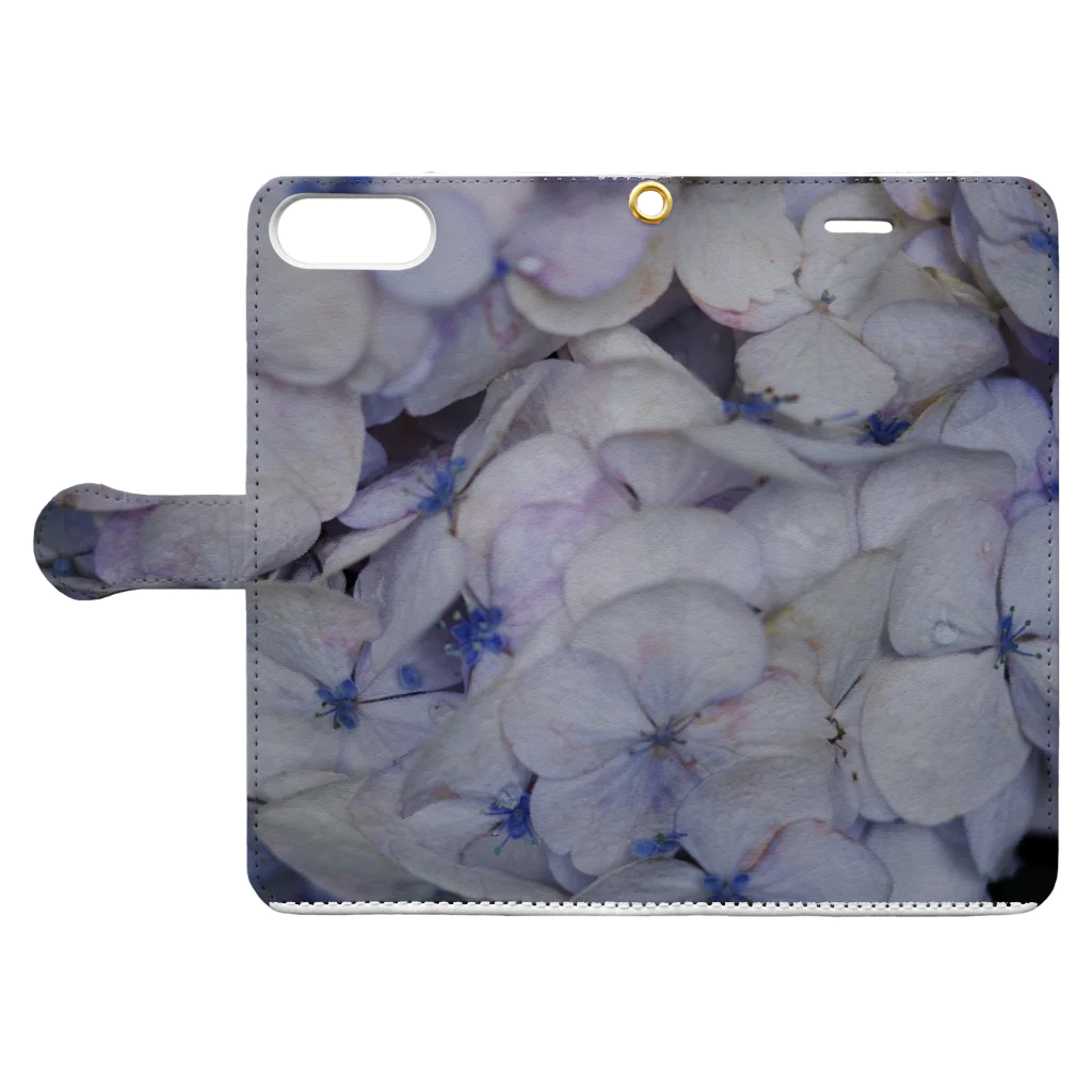 007f89_8の紫陽花 Book-Style Smartphone Case:Opened (outside)