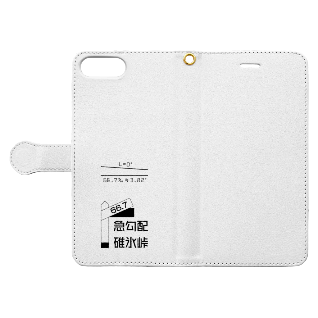 新商品PTオリジナルショップの勾配66.7‰ Book-Style Smartphone Case:Opened (outside)