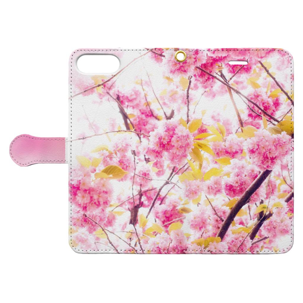 orange_honeyの桜53 Book-Style Smartphone Case:Opened (outside)