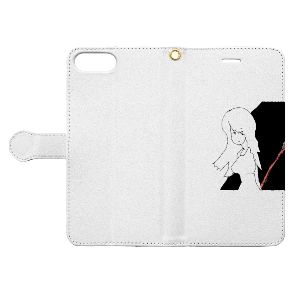 水草の魔女02 Book-Style Smartphone Case:Opened (outside)