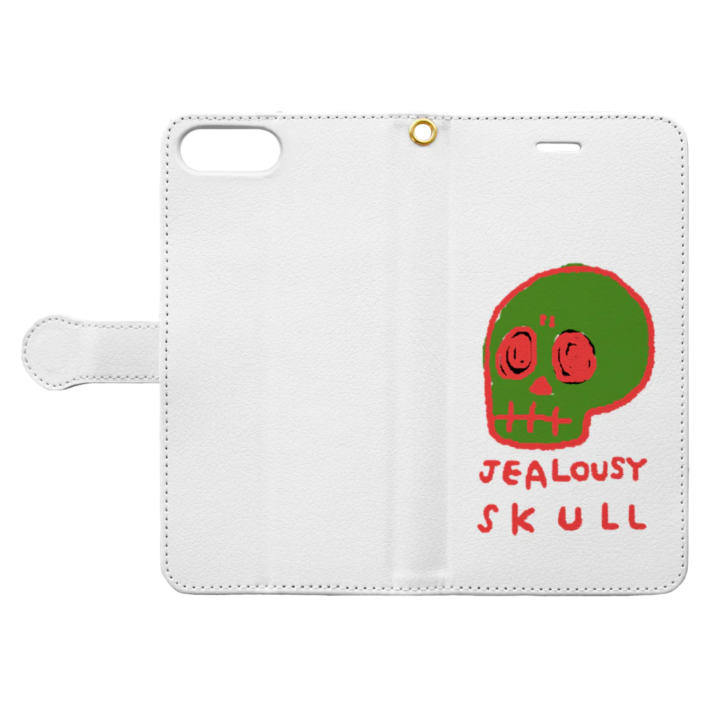 SKULL-2のJEALOUSY SKULL Book-Style Smartphone Case:Opened (outside)