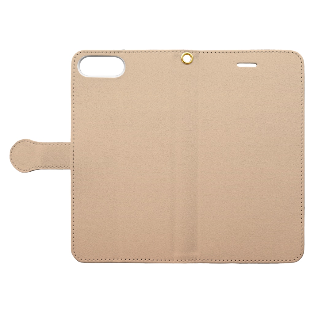 ぽぬぞぬのグラデーション Tree Peach Book-Style Smartphone Case:Opened (outside)
