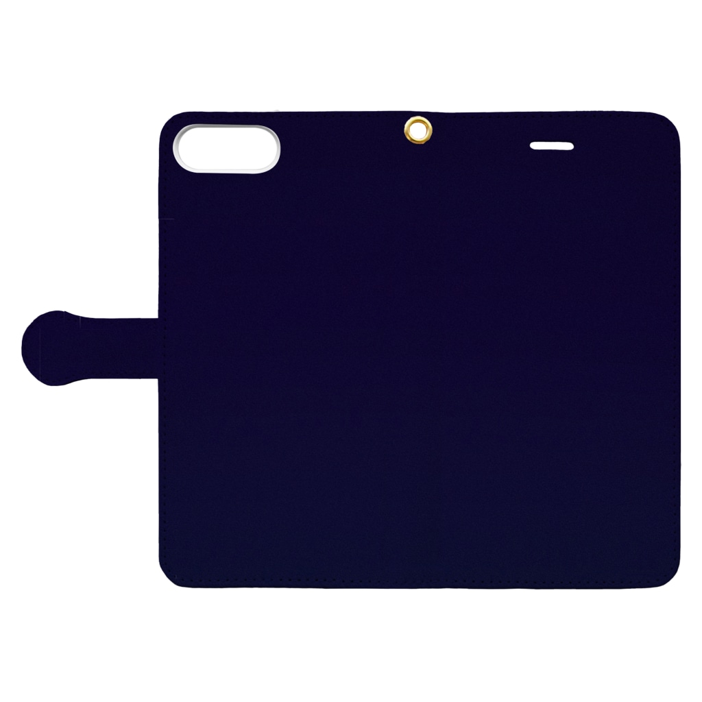 ぽぬぞぬのグラデーション Picturesque Night Book-Style Smartphone Case:Opened (outside)