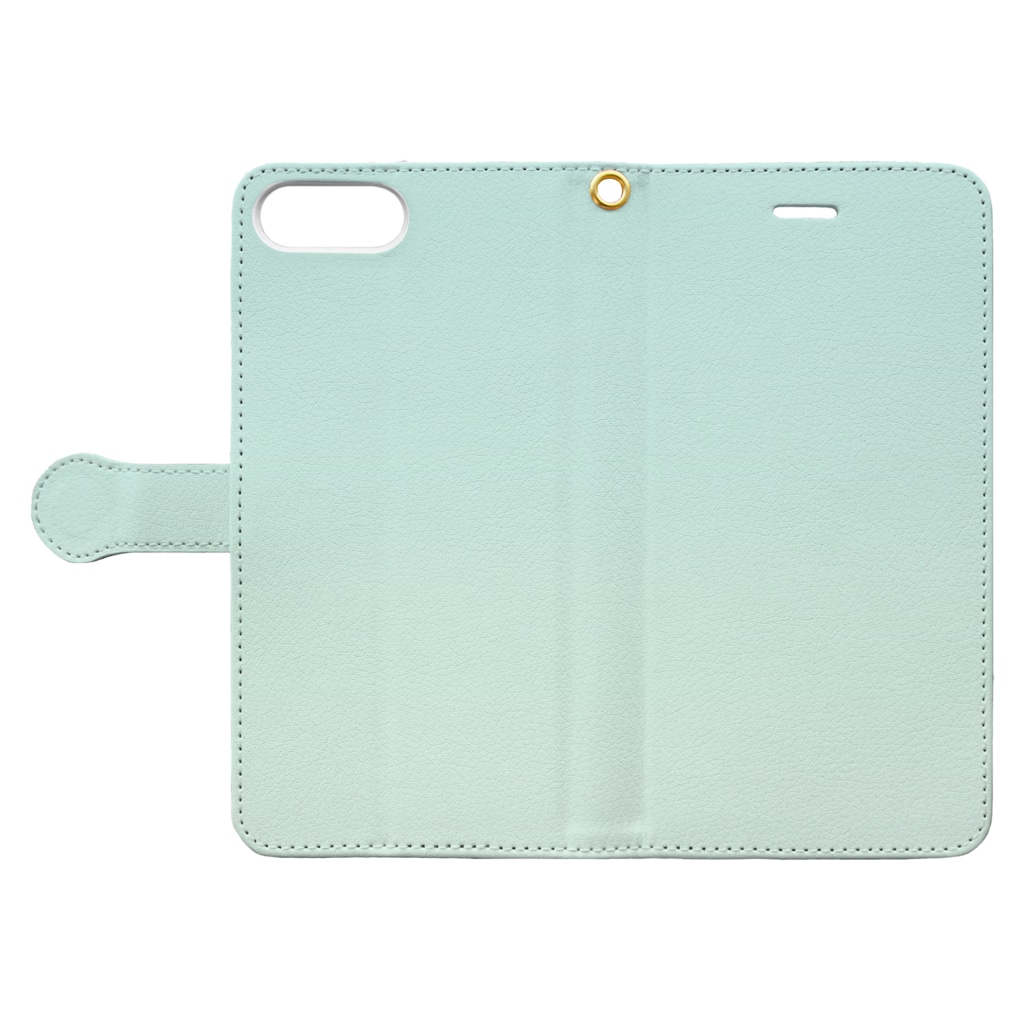ぽぬぞぬのグラデーション Hand-Riding Neptune Book-Style Smartphone Case:Opened (outside)