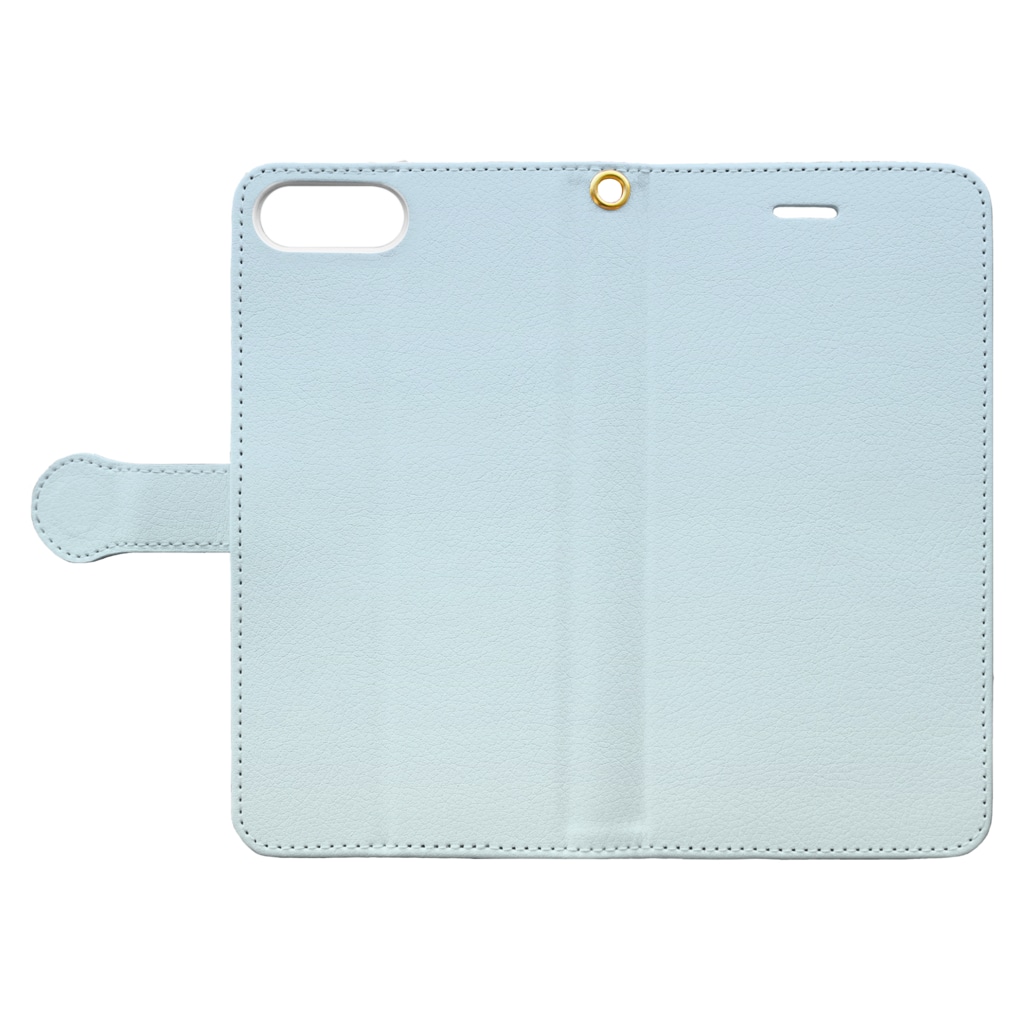 ぽぬぞぬのグラデーション Deep Sea Parfait Book-Style Smartphone Case:Opened (outside)