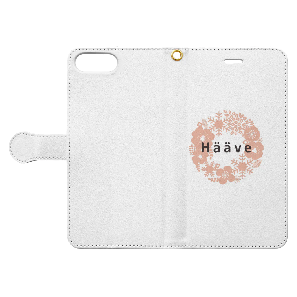 HääveのHääve 手帳型スマホケースを開いた場合(外側)