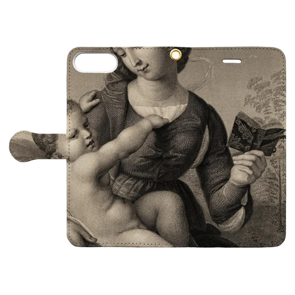 J. Jeffery Print Galleryの母子像 Book-Style Smartphone Case:Opened (outside)