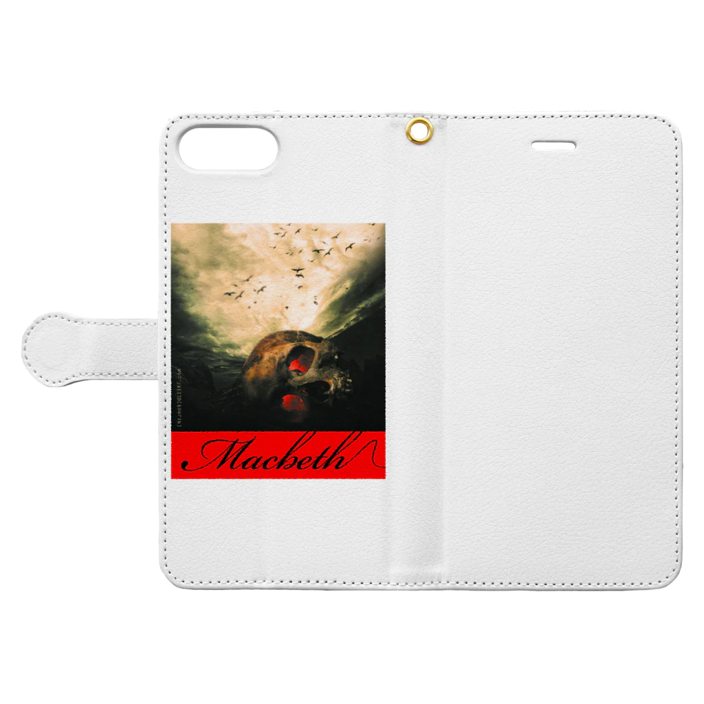 studio applauseのマクベス（Macbeth） Book-Style Smartphone Case:Opened (outside)