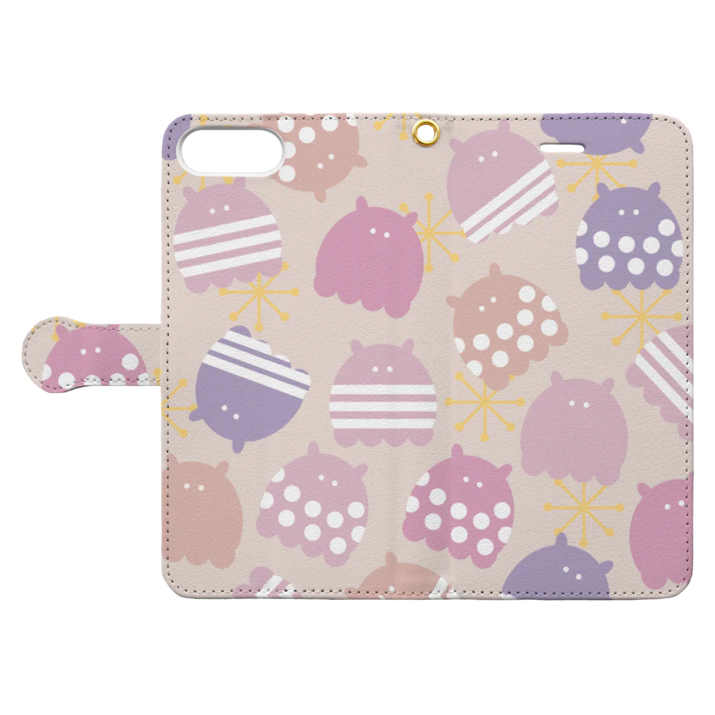 hr. grassのMENDAKO_FANCY Book-Style Smartphone Case:Opened (outside)