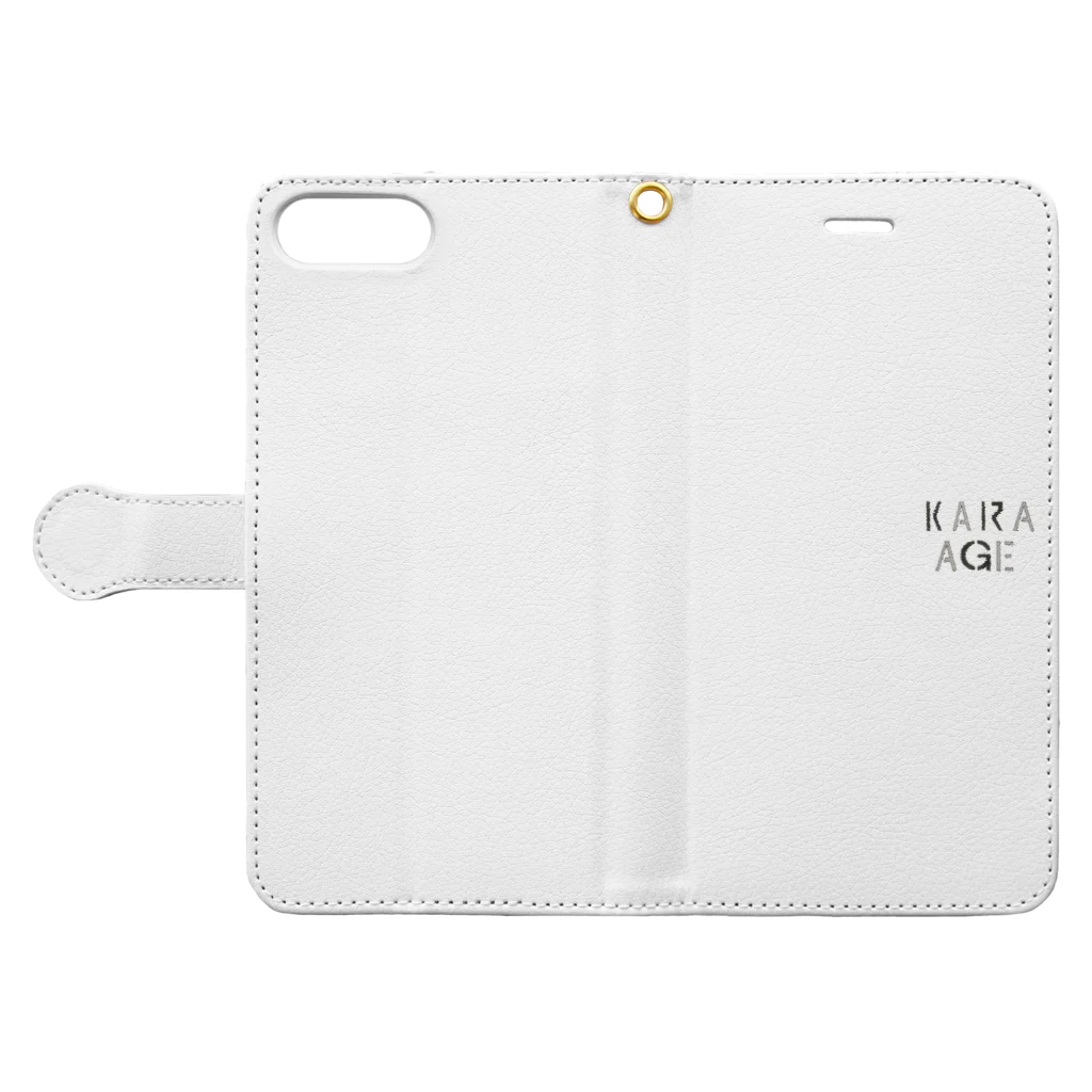 1Rのからあげ Book-Style Smartphone Case:Opened (outside)